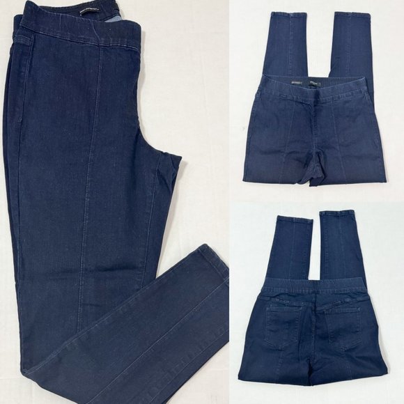 Nine West NWOT Sz 12  Dark Wash Skinny Uplifter Pull On Pants - Picture 1 of 9